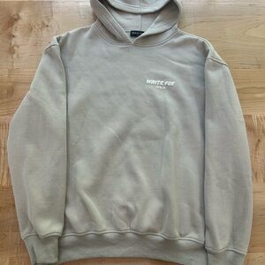 White Fox Hoodie tan/cream!!